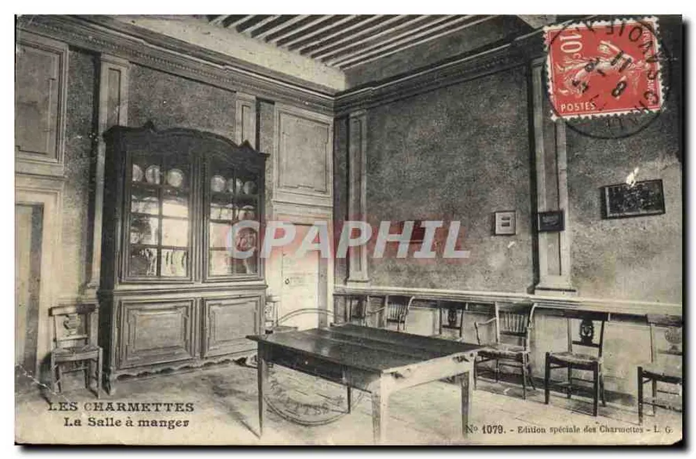 Les Charmettes — De eetkamer — Speciale uitgave van Les Charmettes - L. G. N° 1079 - Voorkant