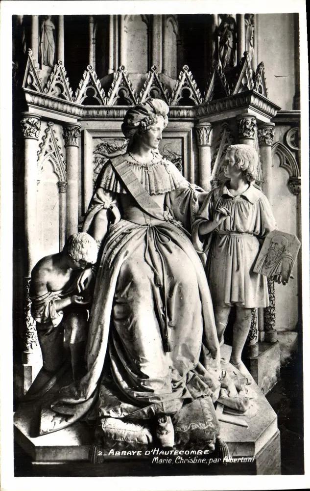 Statue von Marie Christine in der Abtei Haute-Côme — von Albertuni - Vorderseite