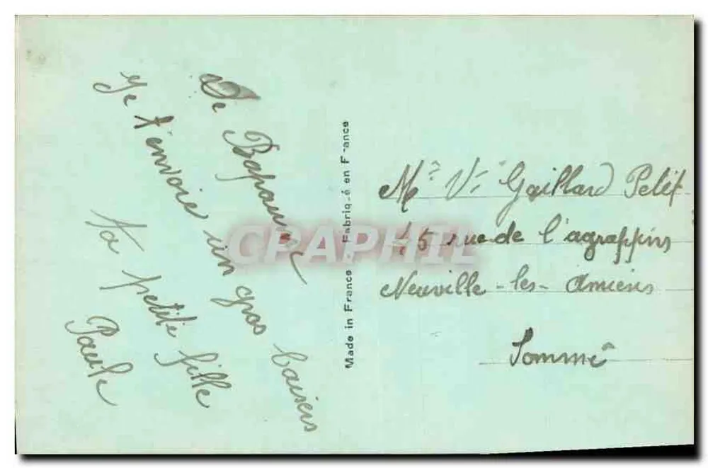 Jovem mulher — pose elegante — Fabricada na França n° 5687 - Verso