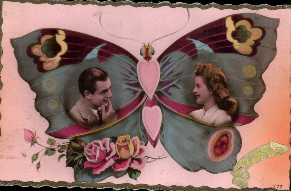 Amor e borboleta — editor 'Hmag' — n° 777 - Frente