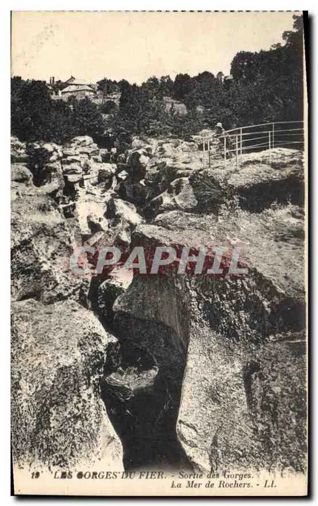Die Gorges du Fier — Ausgang der Gorges. Das Meer der Felsen — LL - Vorderseite