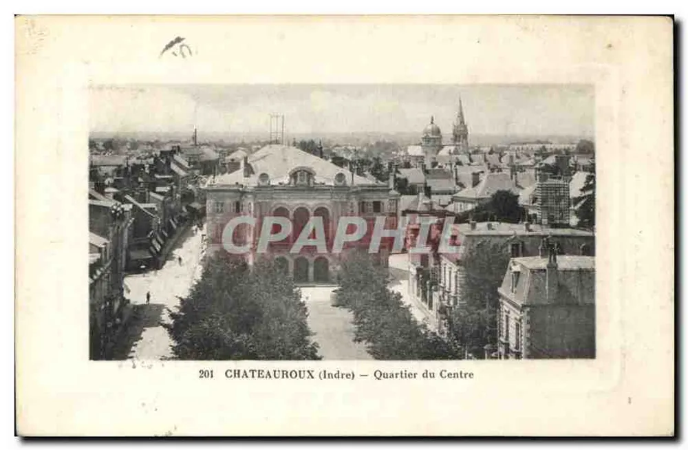 Châteauroux (Indre) — Bairro do Centro — editor 'Au Belier' - Frente