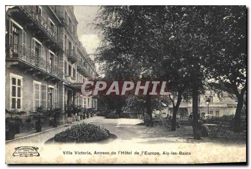 Villa Victoria, Anhang des Hotels de l'Europe, Aix-les-Bains — Verlag A. Breger Frères - Vorderseite