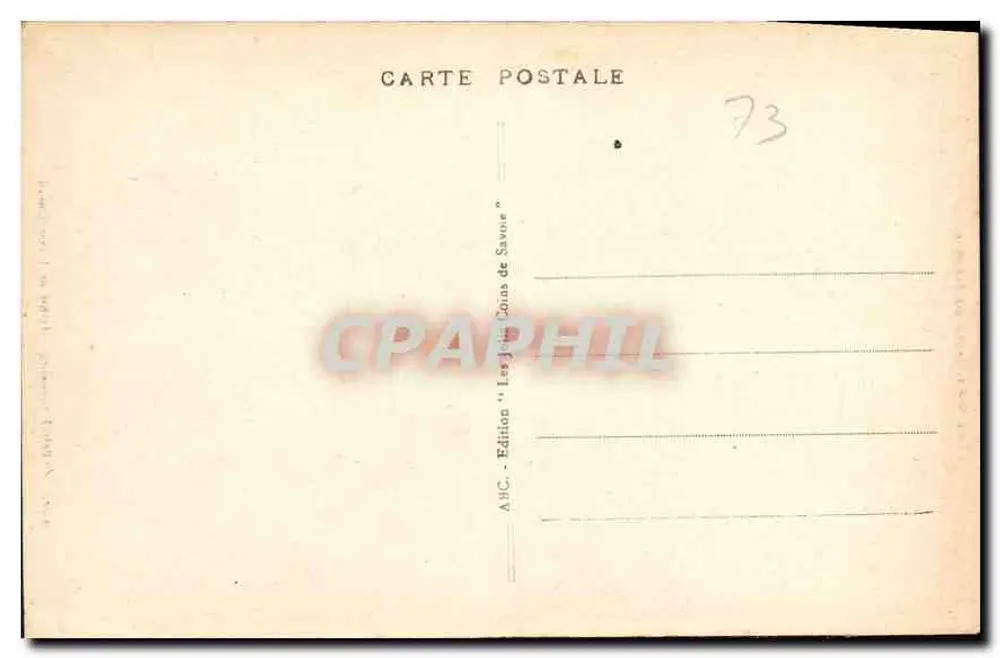 Les Jelis Coins de Savoie — Pierre Châtel Pass — Edition A.N.C. - Rückseite