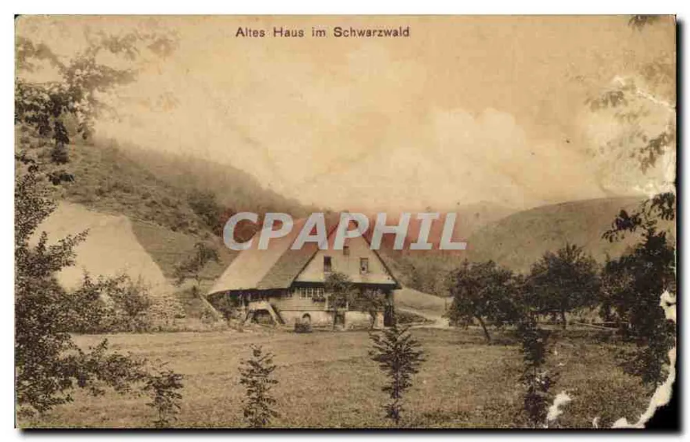 Velho prédio no Schwarzwald — cartão postal — Rheinische Klass erlangersdah G.m.b.H., Wiesbaden, n° 710 - Frente
