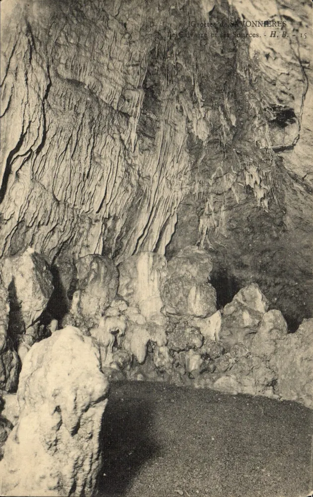 Höhlen von St-VONNÈRES — der Calvarienberg und die Quellen — H.B. - 15 - Vorderseite