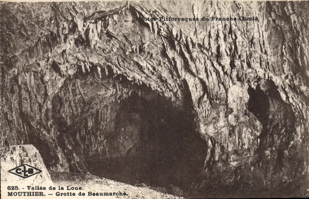 Grotte de Beaumarché — Tal der Loue — MOUTHIER — Pittoreske Orte der Franche-Comté - Vorderseite