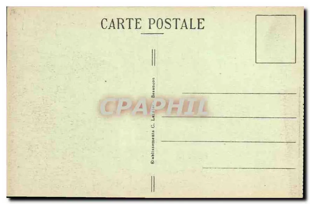 Grotte de Beaumarché — Tal der Loue — MOUTHIER — Pittoreske Orte der Franche-Comté - Rückseite