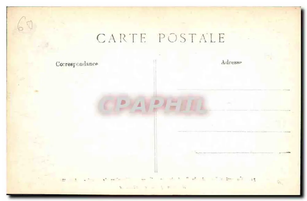 Zimmer von Marie-Antoinette — Spezialkollektion des Schlosses von Compiègne — Verlag LD, Nr. 71 - Rückseite