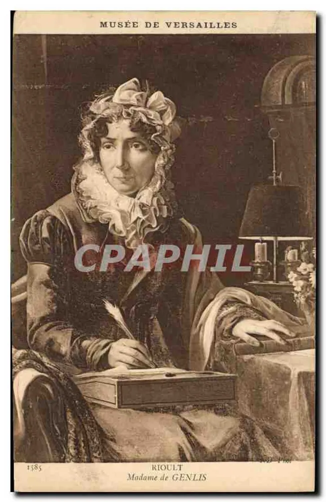 Madame de Genlis — Museu de Versailles — Rioult - Frente