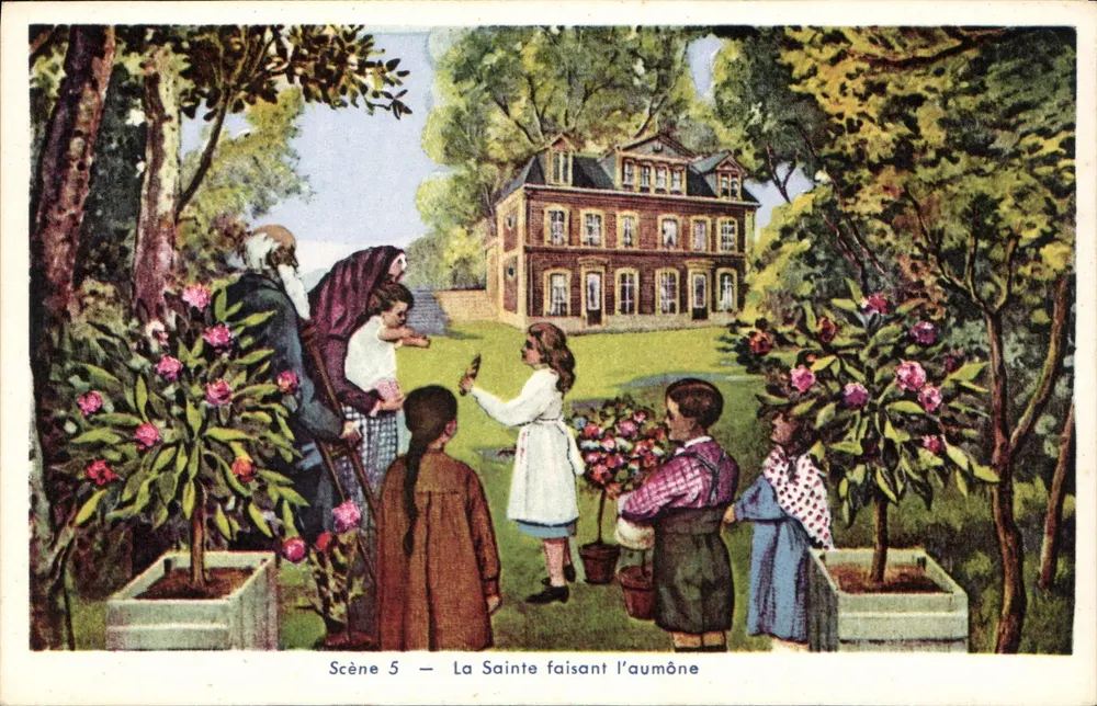 A Santa fazendo esmola — Cena 5 — Diorama, 57, rue du Carmel / Calvados, França - Frente