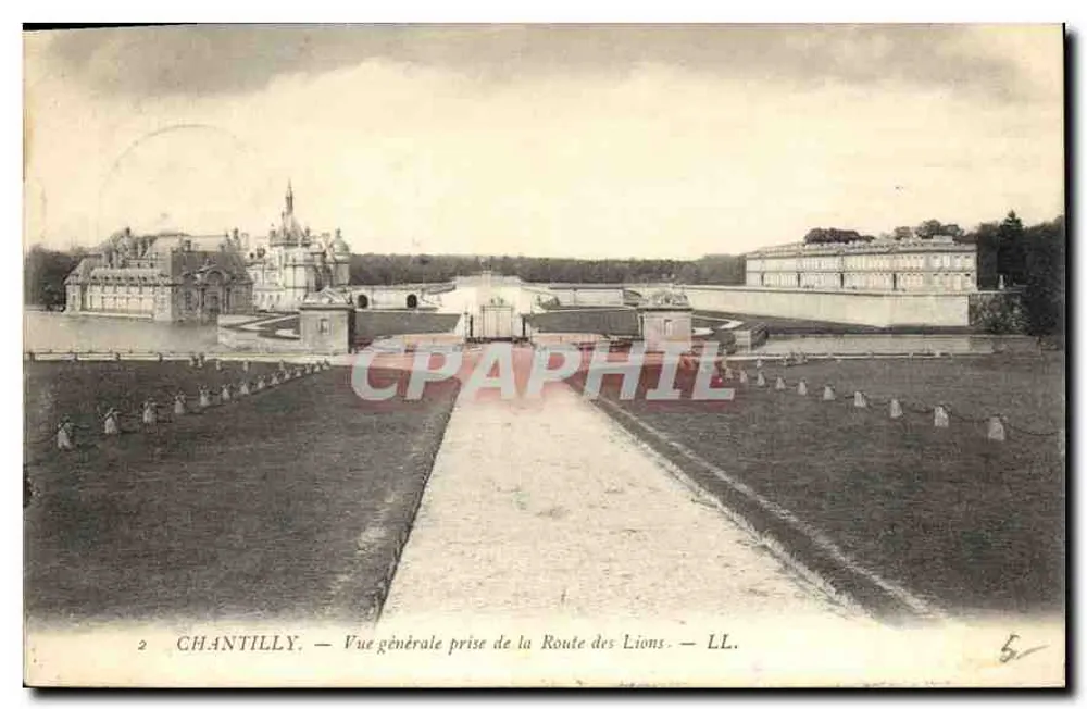 Chantilly — Allgemeiner Blick von der Route des Lions — LL. - Vorderseite