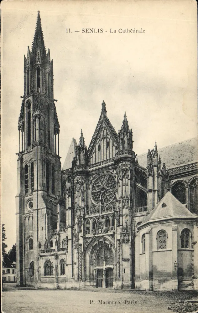 Senlis — A Catedral — P. Marmuse, Paris, n°11 - Frente