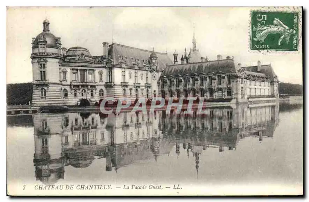 Castelo de Chantilly — Fachada Oeste — LL. - Frente