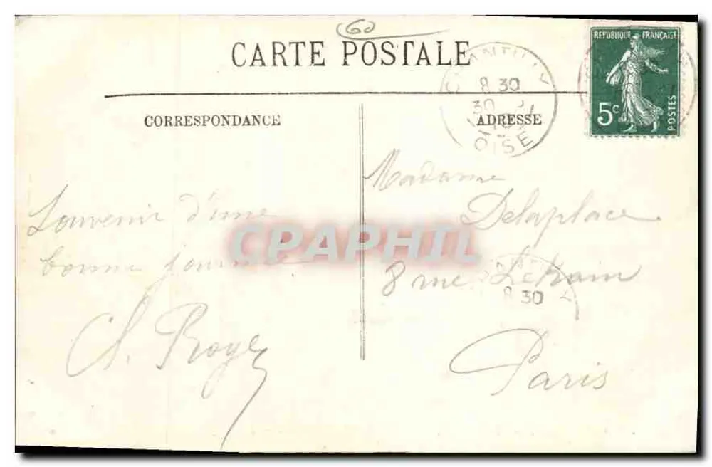 Chantilly — O Castelo — A Entrada e o Pont-Levis — LL. - Verso