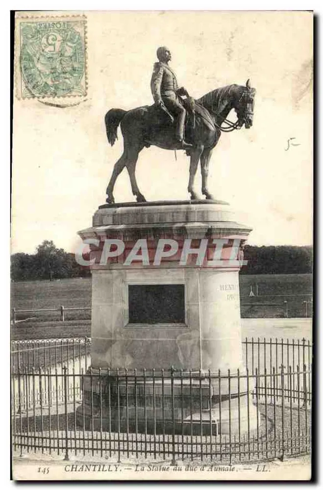 Chantilly — A Estátua do Duque d'Aumale — LL. n°145 - Frente