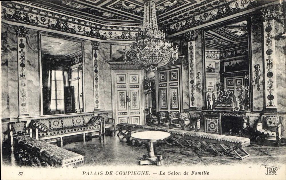 Palácio de Compiègne — O Salão da Família — JND Fot. - Frente