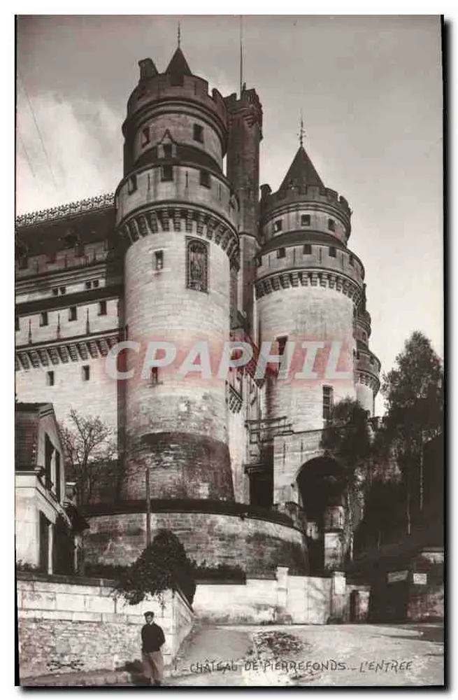 Castelo de Pierrefonds — A entrada — Editor: Électrophot - Paris - Frente
