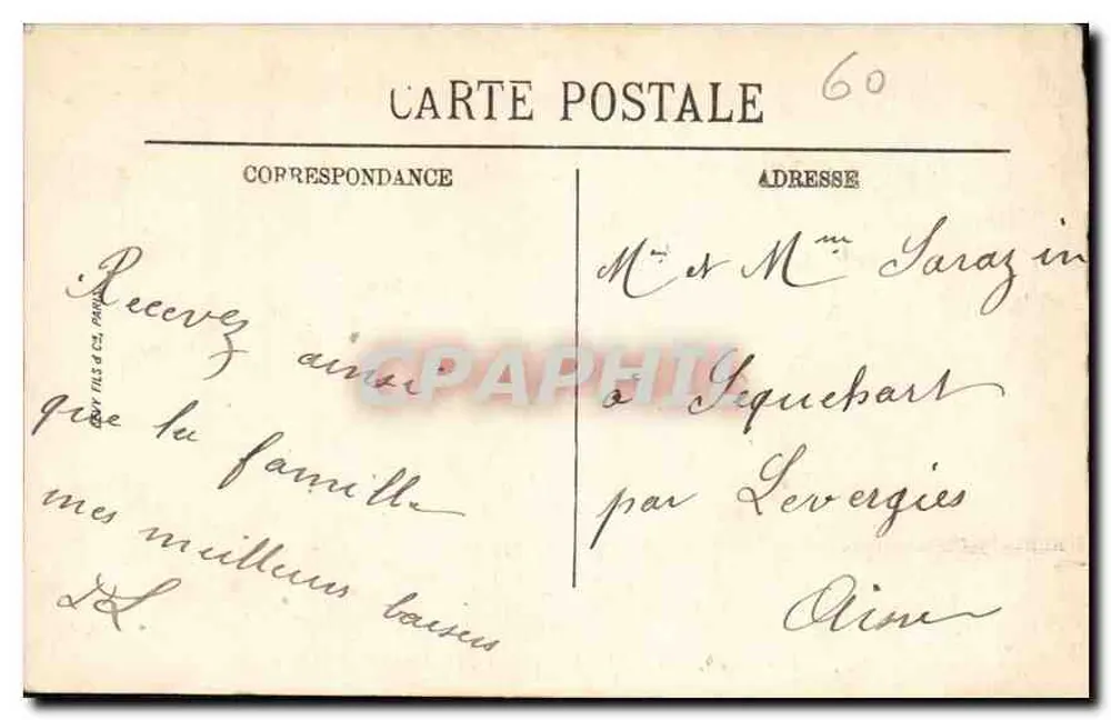 Compiègne — O Castelo — Quarto das Imperatrizas — LL. - Verso