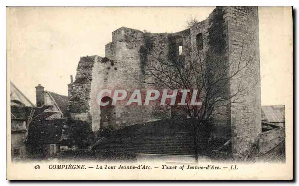 Compiègne — Torre de Joana d'Arc — editor L.L. - Frente