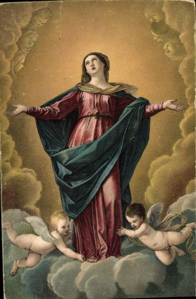 Nossa Senhora da Assunção — Impresso por Guido Renni — Edição Steiger & Co., Dresden - Frente