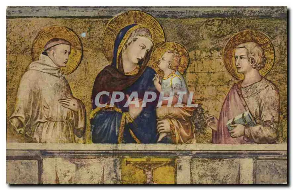 Asigli - Igreja Inferior de S. Francisco - Nossa Senhora com o Filho e Santos (Pietro Lorenzetti) - Frente