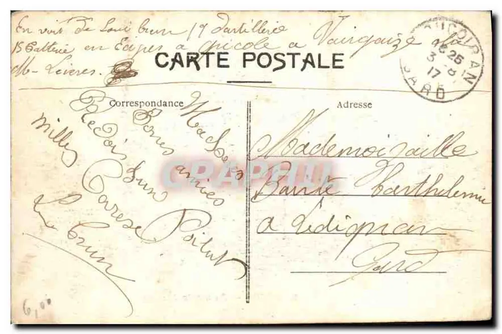 Nîmes — Palácio de Justiça — A.R. - Verso