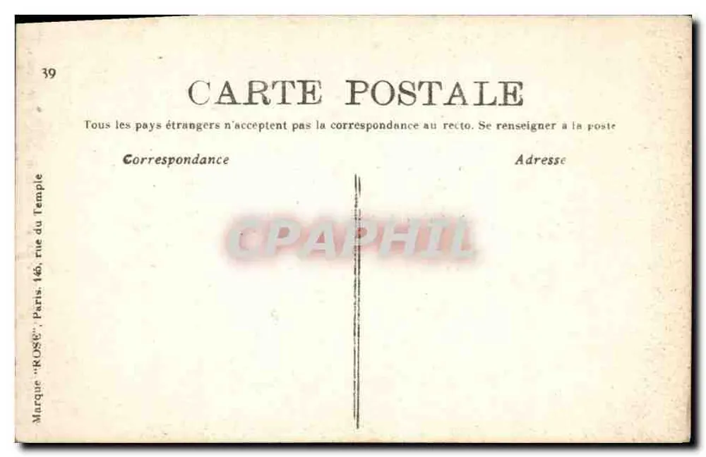 Les Invalides - Der Sakristan der Kirche Saint-Louis — Verlag ROSÉ, Nr. 213 - Rückseite