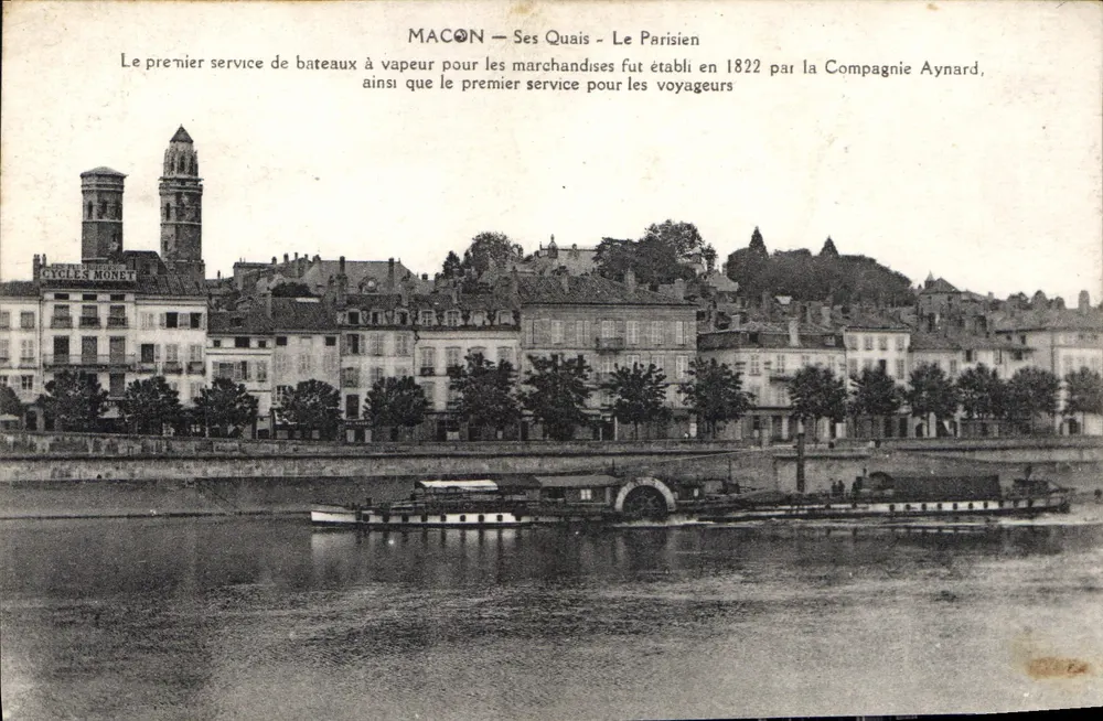 Mâcon — Seus Quais — O Parisien — P. Jmarvet, editor - Frente