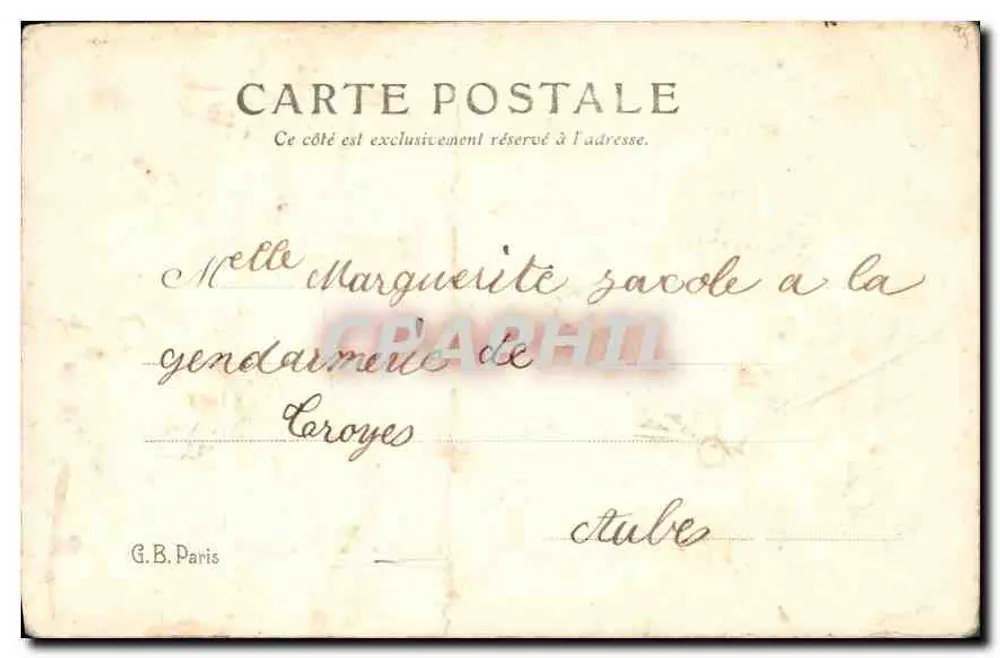 Ano fértil — felicitações — G.B. Paris - Verso