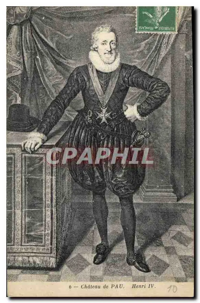 Castelo de PAU — Henri IV — edição N°10 - Frente