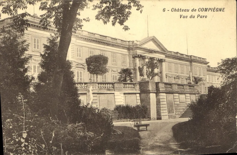 Castelo de Compiègne — Vista do Parque — Editor anônimo, n°6 - Frente