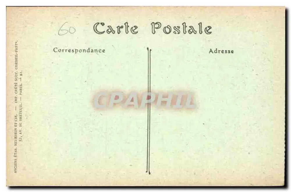 Castelo de Pierrefonds — A Entrada — J. Rol - Verso
