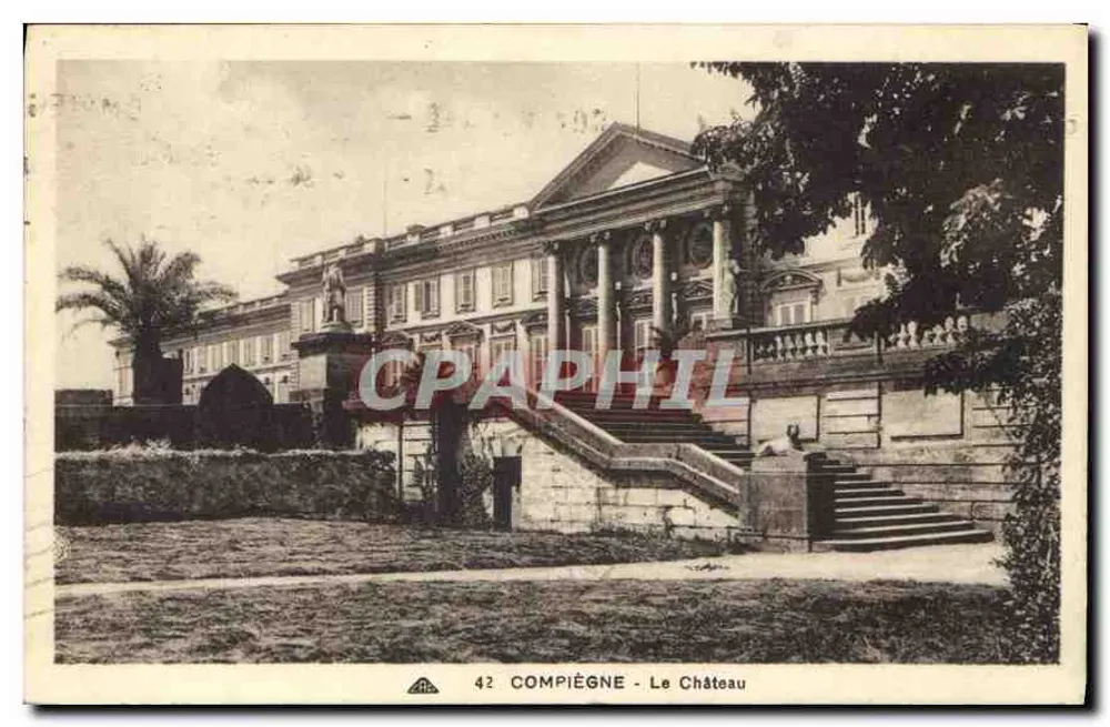 Compiègne - O Castelo — editor Ams, n° 42 - Frente
