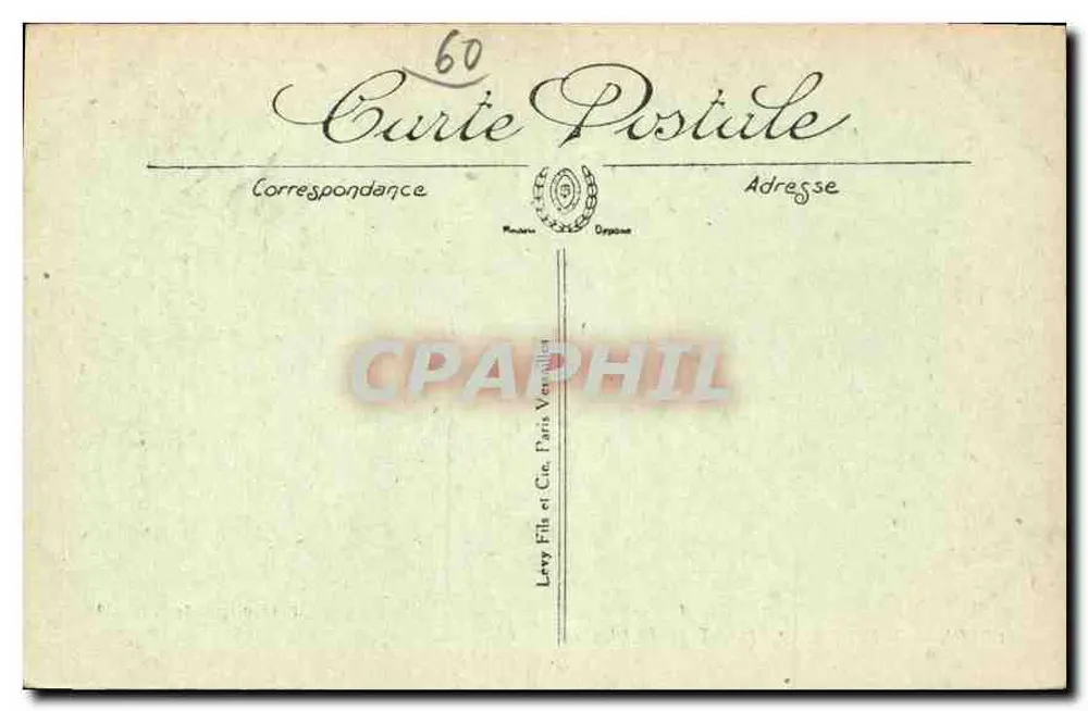 Castelo de Chantilly — Le Châtelet — Edição especial É. Dambly - Verso