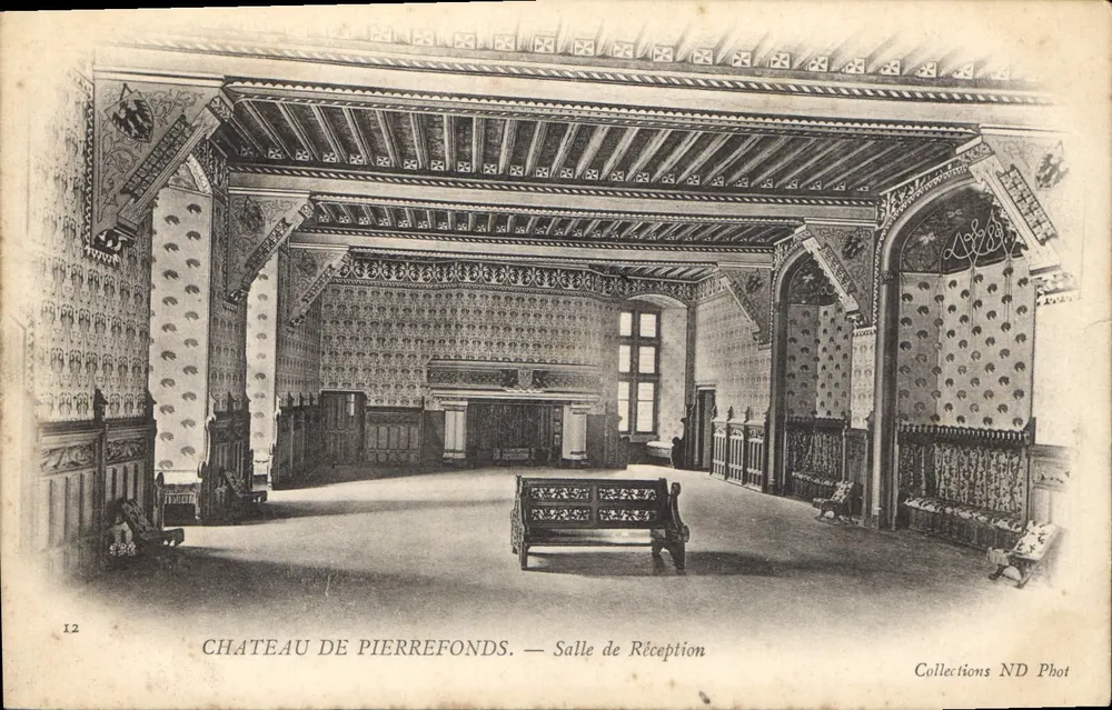 Castelo de Pierrefonds — Sala de Recepção — Collections ND Phot - Frente