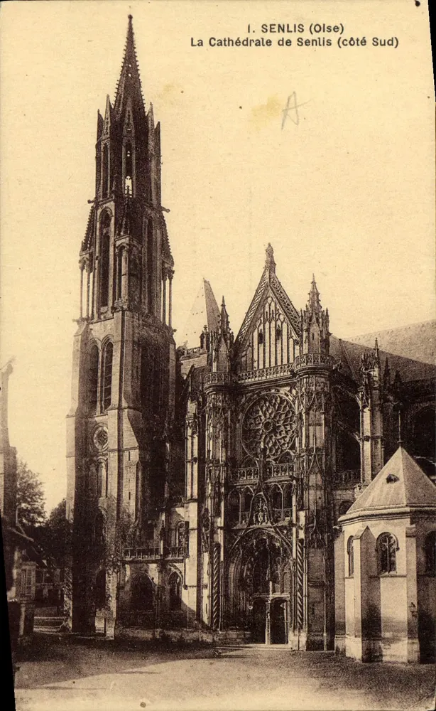 Senlis — Kathedrale (Südseite) — Cliché L'Hoste, Paris - Vorderseite