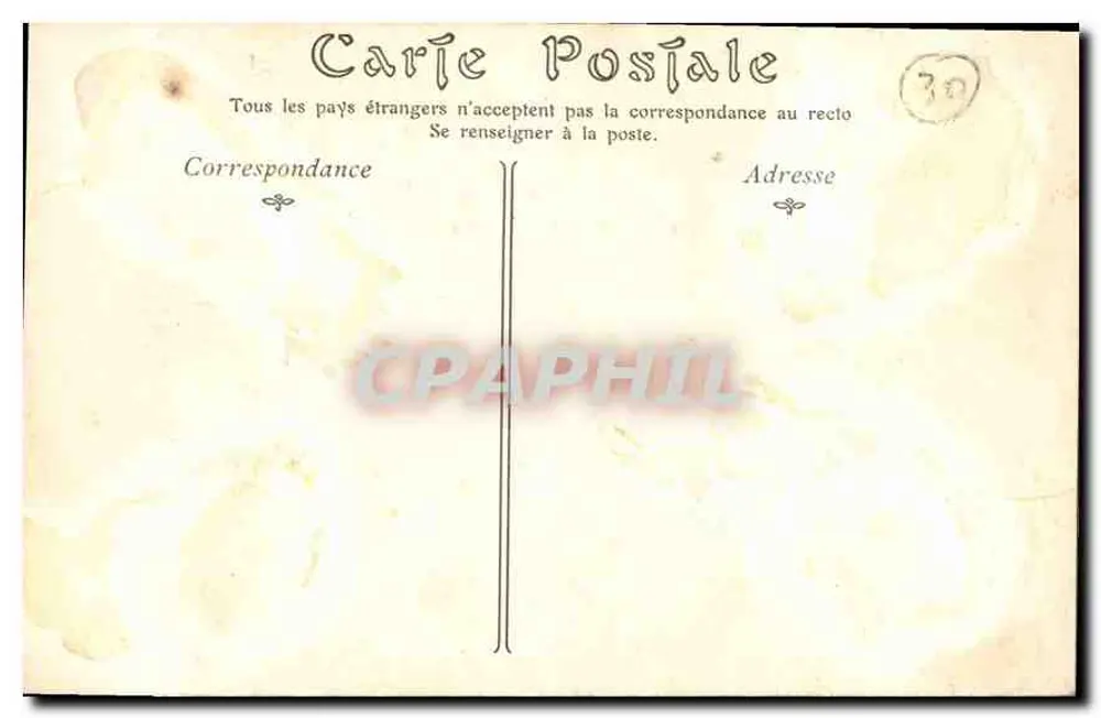 AIGUES-MORTES — Die Tor der Marine — unbekannter Verleger, Nr. 9 - Rückseite