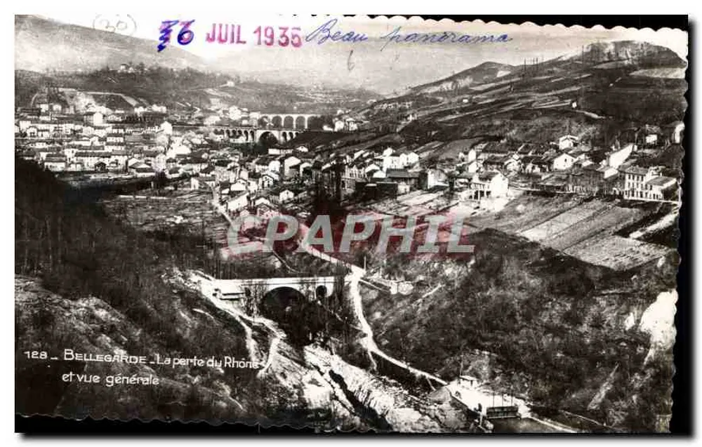 Bellegarde - Die Steigung des Rhône und allgemeiner Blick — L. Michnaus, Verlag Bellegarde (Deposité) - Vorderseite