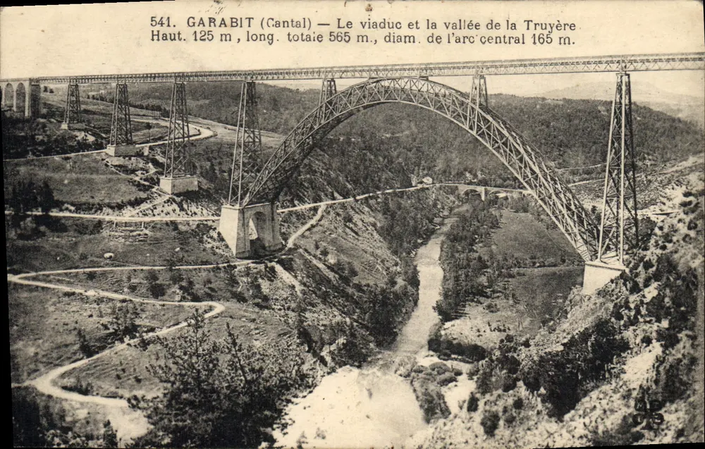 Garabit (Cantal) — Der Viadukt und das Tal der Truyère — n° 541 - Vorderseite