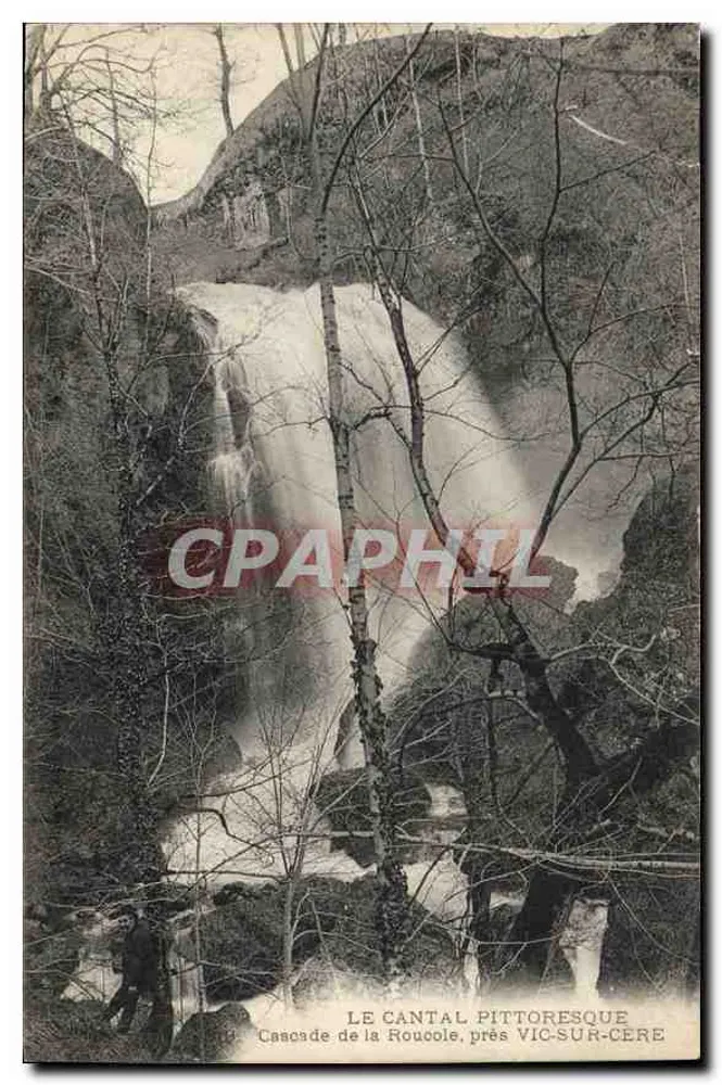 Roucôle-Wasserfall, nahe Vic-sur-Cère — Das pittoreske Cantal — Verlag nicht sichtbar - Vorderseite
