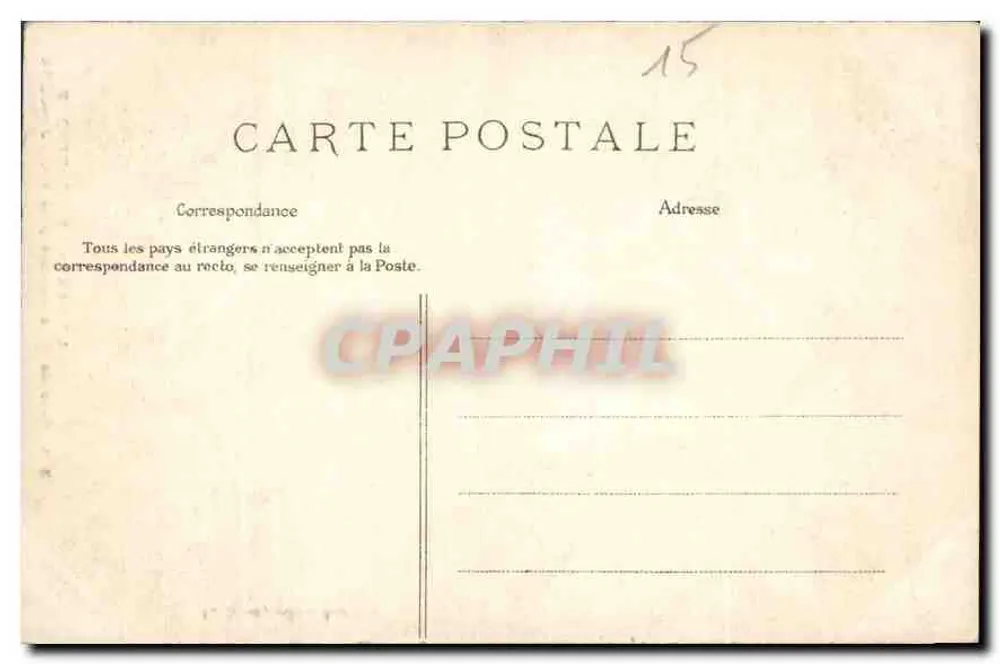 Roucôle-Wasserfall, nahe Vic-sur-Cère — Das pittoreske Cantal — Verlag nicht sichtbar - Rückseite