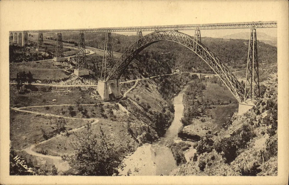 Viadukt von Garabit — Tal der Truyère — Verlag Helias, Nr. 541 - Vorderseite
