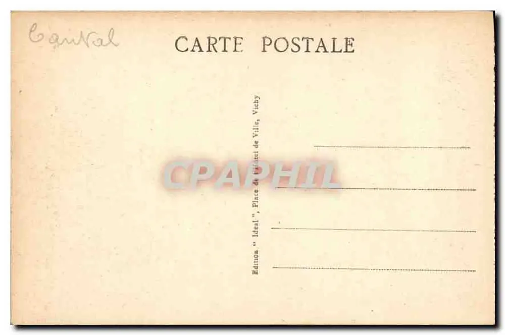 Saint-Flour — Die Orgues — pittoreske Auvergne — Ausgabe 'Idéal', Vicby - Rückseite