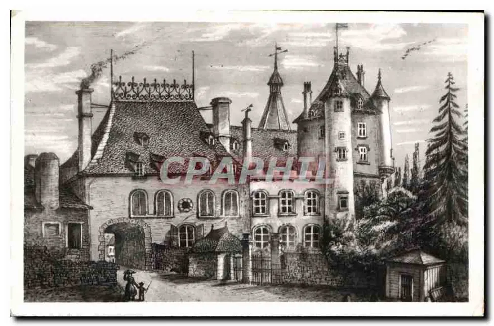 Schloss Montsalvy — 1882, Südtor — Verlag Cadénac - Vorderseite