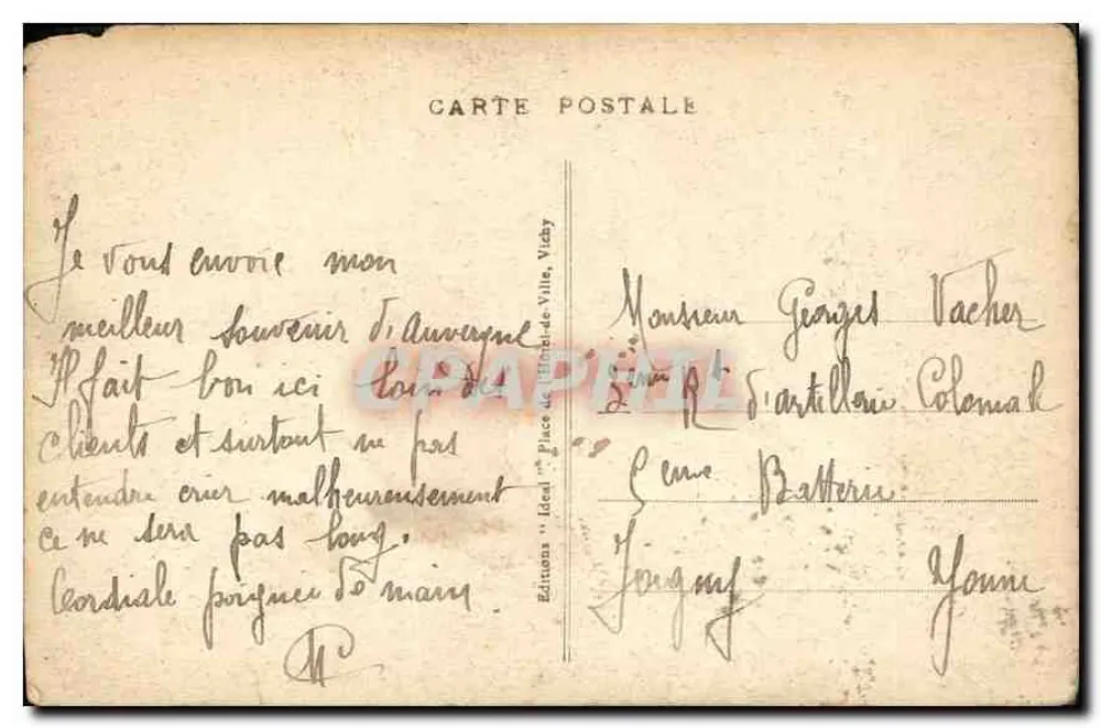 Saint-Flour — Allgemeiner Blick — Verlag Idéal, Nr. 7088 - Rückseite
