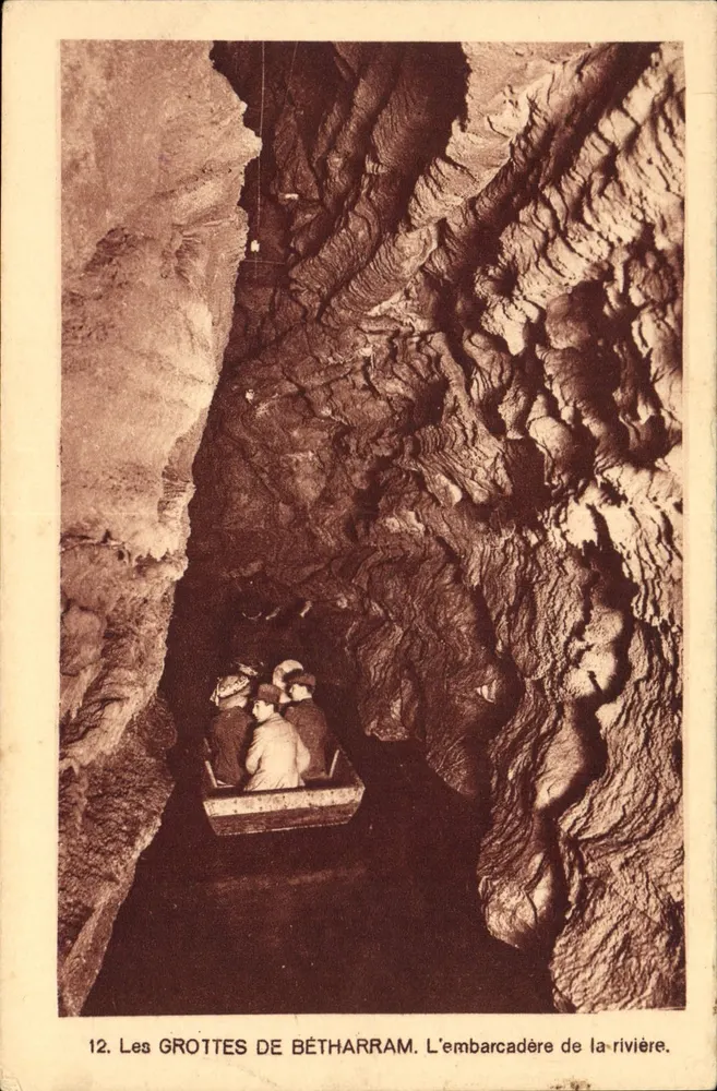 Le Grotte di Bétharram — L'imbarcadero del fiume — Compagnie des Arts Rhodaniens - Recto
