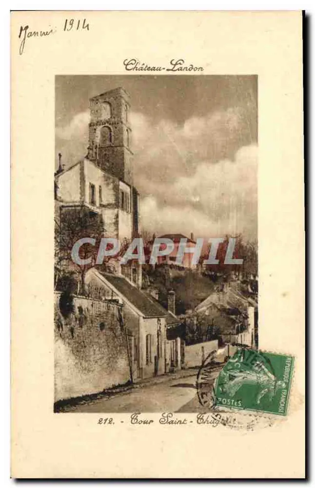 Château-Landon — Cour Saint-Chaîge — editor 212 - Frente