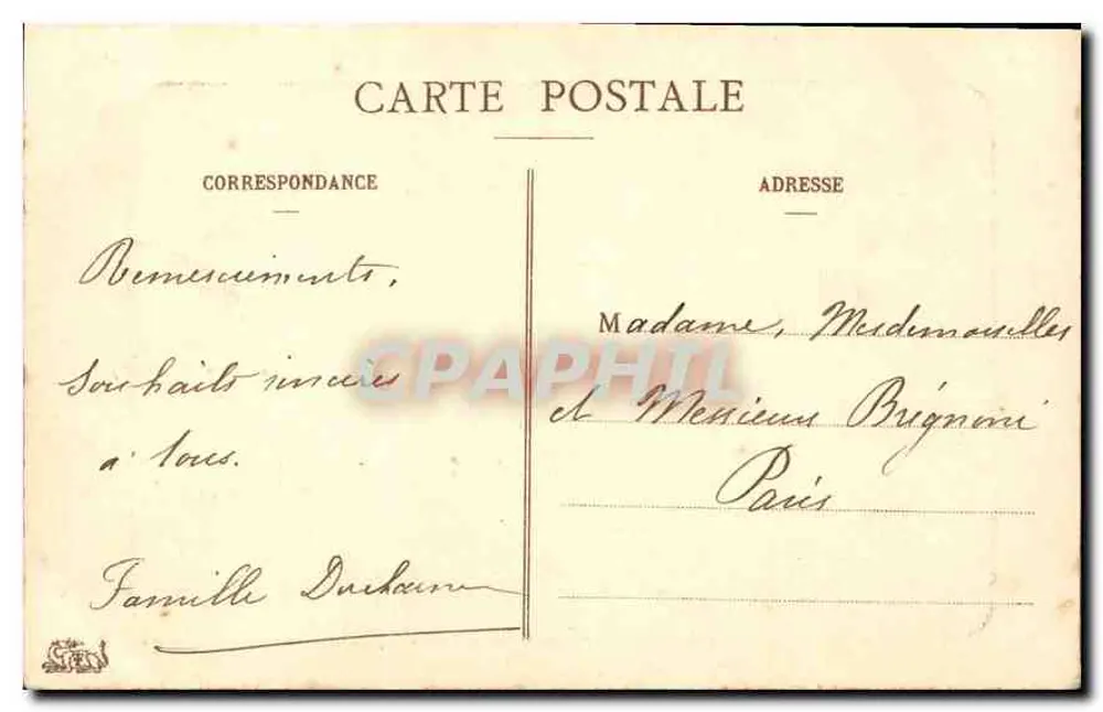 Château-Landon — Cour Saint-Chaîge — editor 212 - Verso