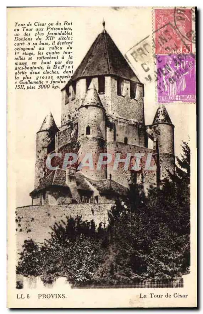 A Torre de César — Provins — C° dos Artes Fotomecânicas, St-Flour - Frente